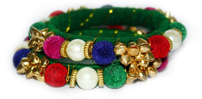 60% OFF on Glitters Traditional Metal Bangle Pack of 2