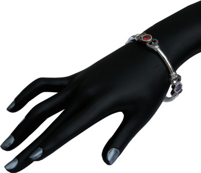 Aman Latest Fashionable Sterling Silver Bangle Set Pack of 2