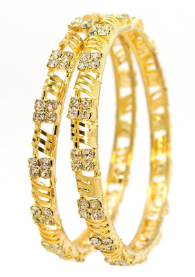 30% OFF on Be You Metal Cubic Zirconia Rhodium Plated Bangle Set Pack of 2 30% OFF on Be You Metal Cubic Zirconia Rhodium Plated Bangle Set Pack of 2