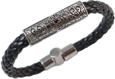 Sarah Mens Goth Leather Bracelet