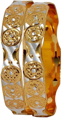 52% OFF on Maayra Sensual Micron Gold Plated Brass Copper Plated Bangle Set Pack of 2