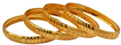53% OFF on Pourni Brass Bangle Set Pack of 4