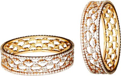 80% OFF on Camy Designer American Diamond Net Kangan Alloy Cubic Zirconia Bangle Set Pack of 2 80% OFF on Camy Designer American Diamond Net Kangan Alloy Cubic Zirconia Bangle Set Pack of 2