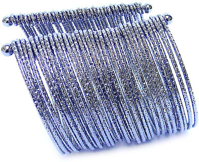 60% OFF on Swaraj Aarna Alloy Black Silver Plated Cuff 60% OFF on Swaraj Aarna Alloy Black Silver Plated Cuff