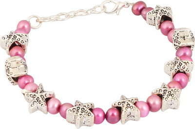 55% OFF on Sparkling Drop Brass Pearl Bracelet