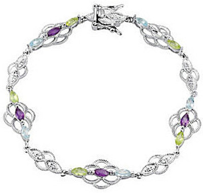 56% OFF on Love Bright Jewelry Sterling Silver Bracelet