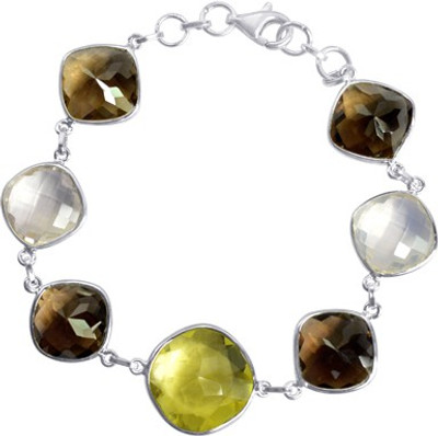 50% OFF on Arsh Crown Sky Dominion BR1248 Sterling Silver Quartz Sterling Silver Plated Bracelet
