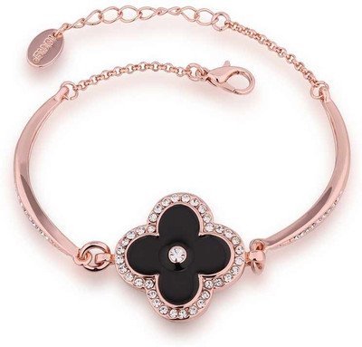 53% OFF on Aaishwarya Dazzle In Black Alloy 18K Rose Gold Plated Bracelet 53% OFF on Aaishwarya Dazzle In Black Alloy 18K Rose Gold Plated Bracelet