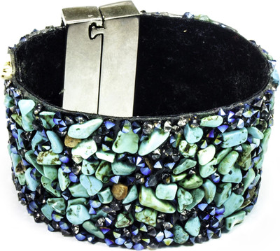 AstinKarma Turquoise Stone beaded Fabric, Stone Bracelet AstinKarma Turquoise Stone beaded Fabric, Stone Bracelet