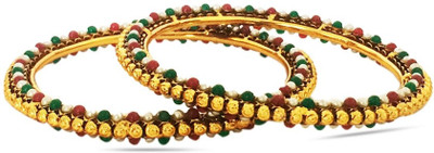 69% OFF on Sparkle Street Rangeen Mogra Alloy Bangle Set Pack of 2