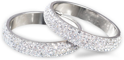 20% OFF on Ijuels Ethnic Bridal Alloy, Lac Cubic Zirconia Bangle Set Pack of 2