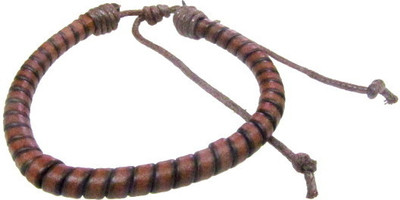 61% OFF on Pllanet Gold Stylish Leather Bracelet