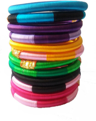 43% OFF on Kuhuk Thread Accessory Plastic Bangle Set Pack of 12