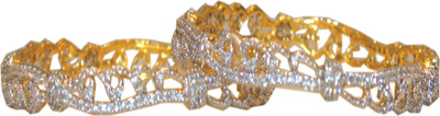 9% OFF on Bejeweled Copper Copper Plated Bangle Set Pack of 2
