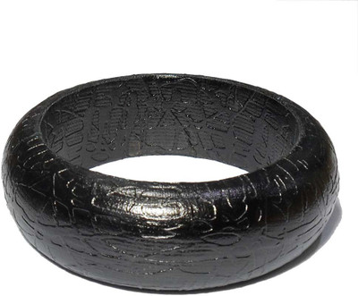 56% OFF on Beadworks Classic Self Design Plastic, Leather Bangle