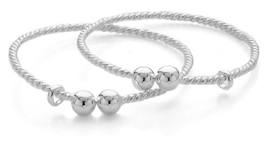 28% OFF on Voylla Sterling Silver Kada Pack of 2