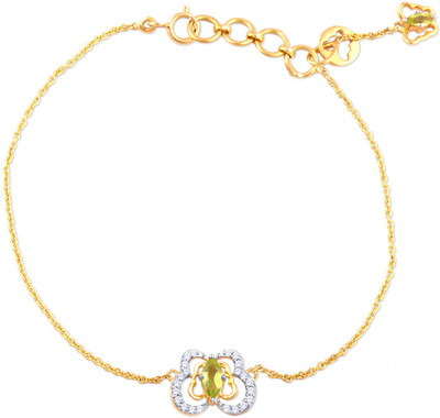 Malabar Gold And Diamonds BC651013 Yellow Gold 18kt Diamond Bracelet