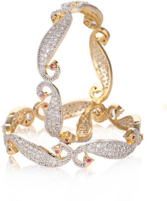 76% OFF on Jewels Galaxy bgn1054 Alloy Bangle Pack of 2