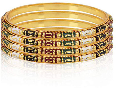 60% OFF on Fashion Fusion BS090001 Alloy Yellow Gold Plated Bangle Set Pack of 4 60% OFF on Fashion Fusion BS090001 Alloy Yellow Gold Plated Bangle Set Pack of 4