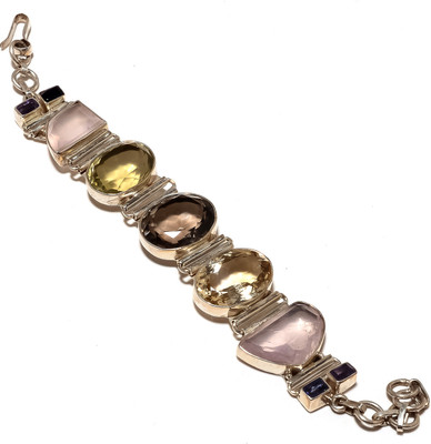 41% OFF on Nikhil Silver Arts Silver Cubic Zirconia, Coral Sterling Silver Plated Bracelet