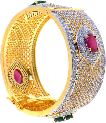44% OFF on Aabhushan Jewels Alloy Cubic Zirconia Rhodium Plated Cuff 44% OFF on Aabhushan Jewels Alloy Cubic Zirconia Rhodium Plated Cuff