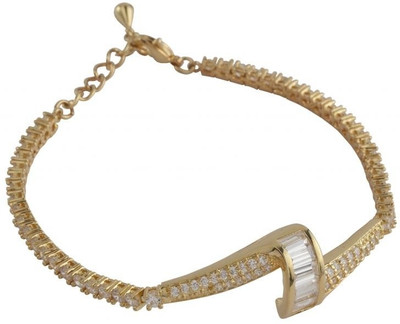 17% OFF on Siyora Brass Cubic Zirconia Yellow Gold Bracelet 17% OFF on Siyora Brass Cubic Zirconia Yellow Gold Bracelet