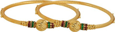 81% OFF on Jewels Galaxy Gold Alloy Bangle Set Pack of 2 81% OFF on Jewels Galaxy Gold Alloy Bangle Set Pack of 2