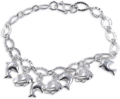 32% OFF on Jisha Sterling Silver Charm Bracelet