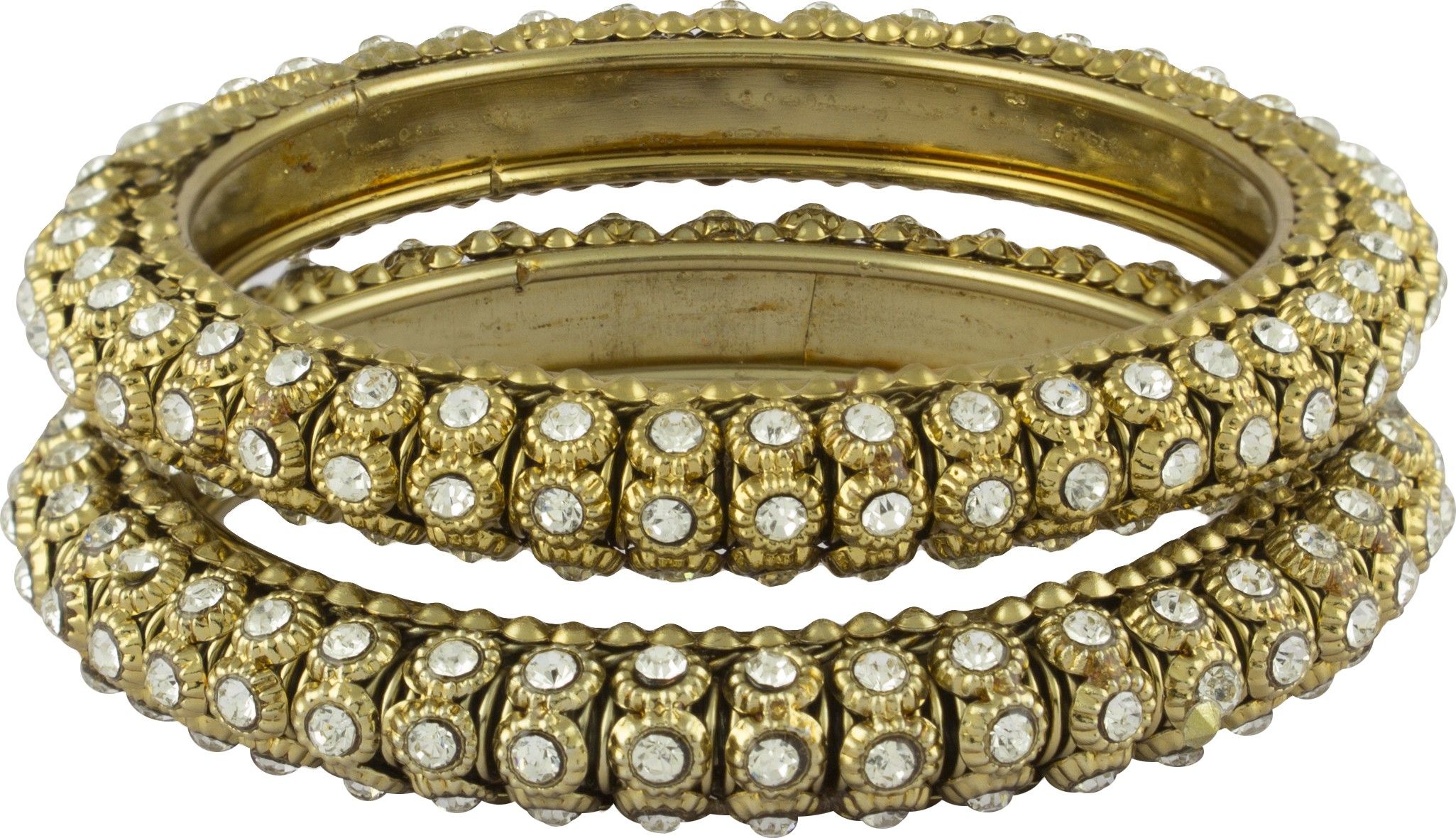80% OFF on R18Jewels-Fashion&U Royal ANTIQ Metal Crystal Bangle Set Pack of 2 80% OFF on R18Jewels-Fashion&U Royal ANTIQ Metal Crystal Bangle Set Pack of 2