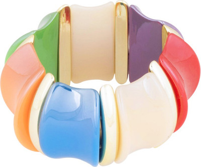 77% OFF on Sparkling Drop Princess Contemporary Fashion Delight Acrylic Enamel Plated Bangle