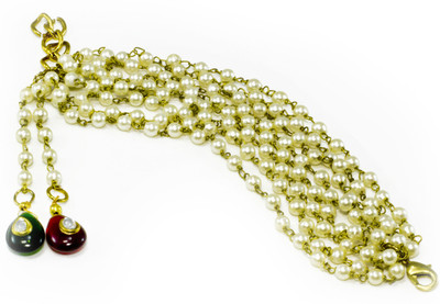 5% OFF on Aara Arts 7 Lines Pearls Alloy Bracelet 5% OFF on Aara Arts 7 Lines Pearls Alloy Bracelet