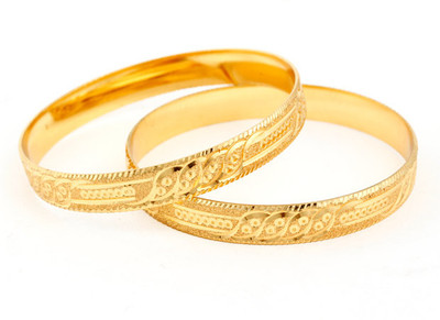 39% OFF on Ethnic Jewels Brass 14K Yellow Gold Plated Bangle Set Pack of 2 39% OFF on Ethnic Jewels Brass 14K Yellow Gold Plated Bangle Set Pack of 2