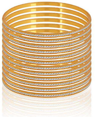 66% OFF on Fashion Fusion BS010001 Alloy Yellow Gold Plated Bangle Set Pack of 12 66% OFF on Fashion Fusion BS010001 Alloy Yellow Gold Plated Bangle Set Pack of 12