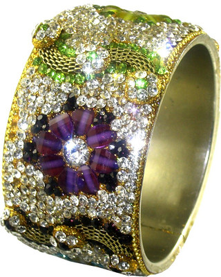 58% OFF on Abqa Hydrabadi Bangle Womens Delight Lac Zircon Bangle