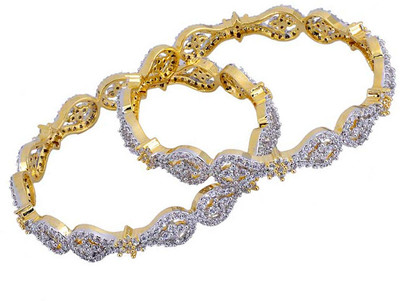 Gehnashop Brass Bangle Set Pack of 2 Gehnashop Brass Bangle Set Pack of 2