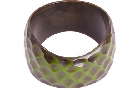 30% OFF on KhoobSurati Curved Cut Pentagon Textured Plastic Bangle
