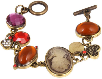 50% OFF on Jewelizer Multicolored Gemstones Alloy Charm Bracelet