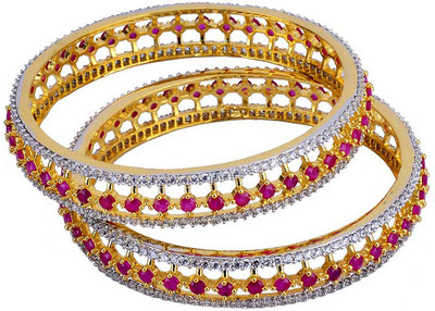 Gehnashop Brass Bangle Set Pack of 2 Gehnashop Brass Bangle Set Pack of 2