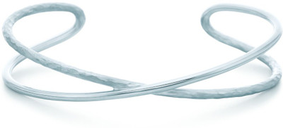 28% OFF on Exoctic Silver Aashirya Silver Cubic Zirconia, Swarovski Crystal Rhodium Plated Cuff