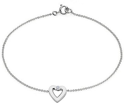 50% OFF on Love Bright Jewelry Heart Sterling Silver Rhodium Plated Bracelet 50% OFF on Love Bright Jewelry Heart Sterling Silver Rhodium Plated Bracelet