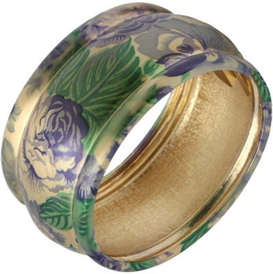 50% OFF on Gold & More Floral Printed Copper Bangle