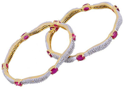 Gehnashop Brass Bangle Set Pack of 2