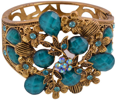 50% OFF on Jawahraat Gold-Plated Torquoise Beads Studded Alloy Bracelet 50% OFF on Jawahraat Gold-Plated Torquoise Beads Studded Alloy Bracelet
