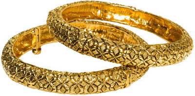 33% OFF on Joyas traditional Brass Bangle Set Pack of 2