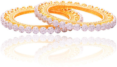 44% OFF on Rubera Adorable Alloy Cubic Zirconia Bangle Set Pack of 2 44% OFF on Rubera Adorable Alloy Cubic Zirconia Bangle Set Pack of 2
