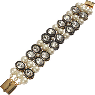 Angells Kreate Metal, Glass, Plastic Pearl Bracelet Angells Kreate Metal, Glass, Plastic Pearl Bracelet