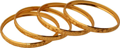 72% OFF on Czar Shine Brass Bangle Set Pack of 4