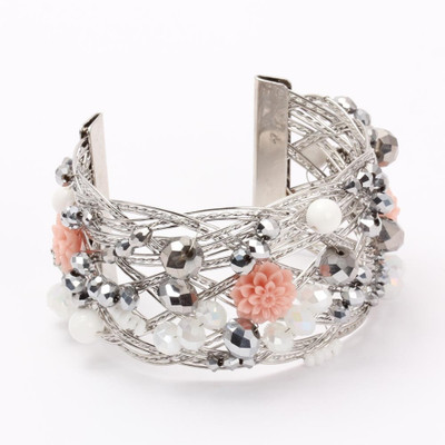 30% OFF on KhoobSurati Vivid Crochet Floral And Metal Bracelet