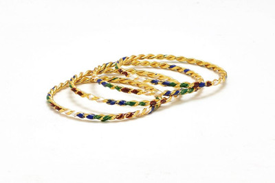 83% OFF on Adhira Jan_17_36 Alloy 23K Yellow Gold Plated Bangle Set Pack of 4 83% OFF on Adhira Jan_17_36 Alloy 23K Yellow Gold Plated Bangle Set Pack of 4