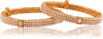 37% OFF on Adwitiya Collection Wedding Delight Copper Pearl 22K Yellow Gold Plated Bangle Set Pack of 2 37% OFF on Adwitiya Collection Wedding Delight Copper Pearl 22K Yellow Gold Plated Bangle Set Pack of 2